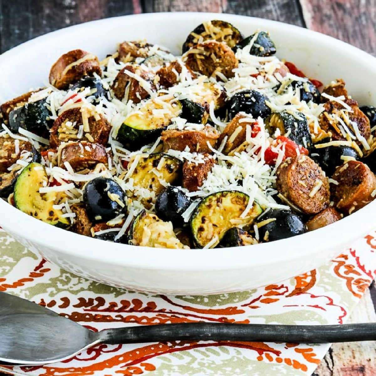 No Pasta Salad With Zucchini and Italian Sausage Video Fbd - gmedia