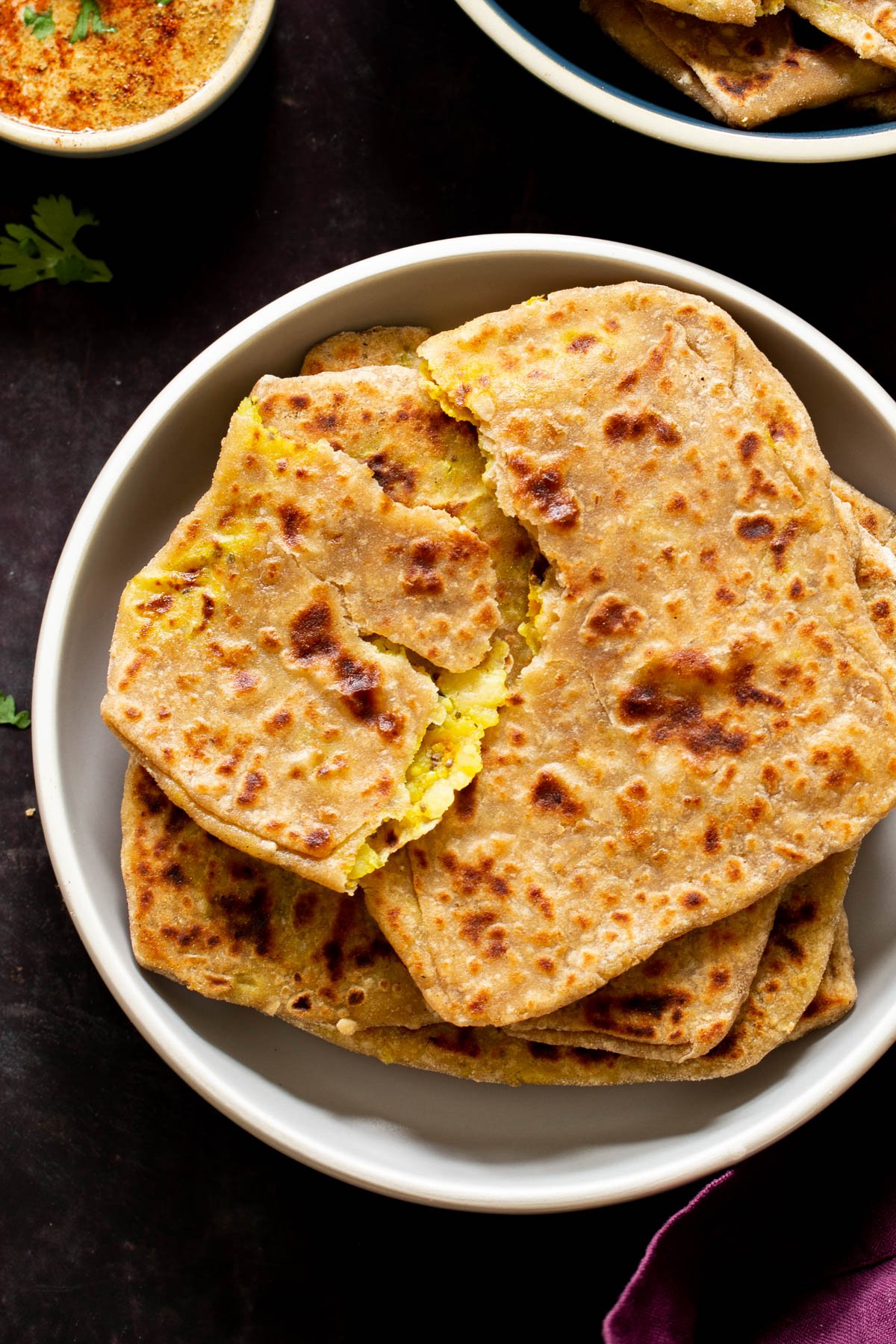 Multigrain Aloo Paratha Potato Stuffed Indian Flatbread - gmedia