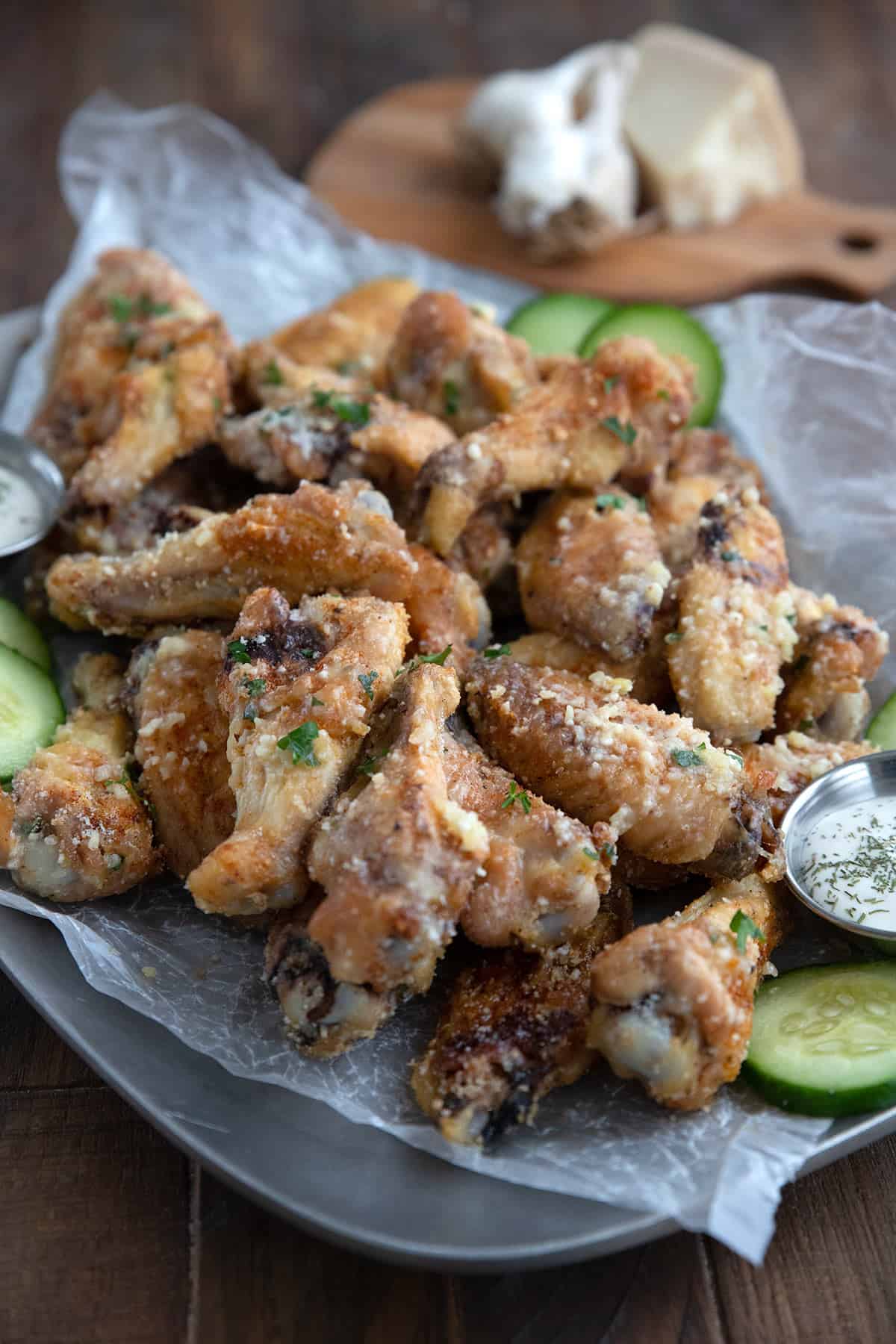 Keto Chicken Wings Garlic Parmesan - gmedia