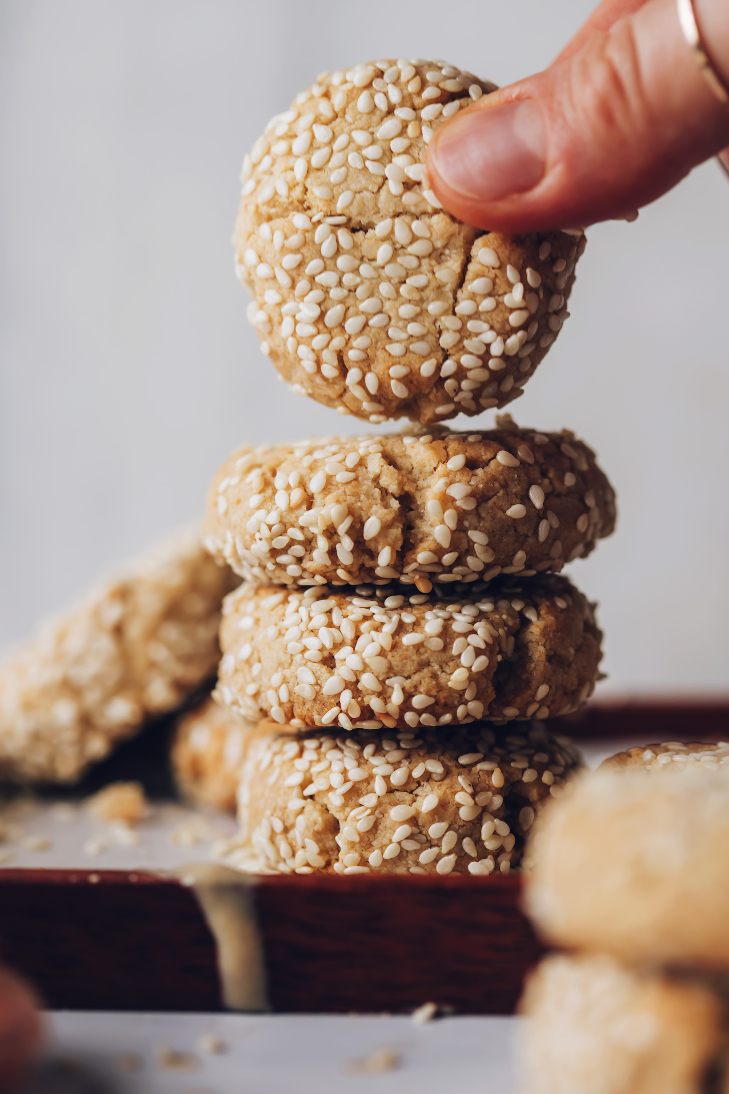 Easy Vegan Tahini Sesame Cookies - gmedia
