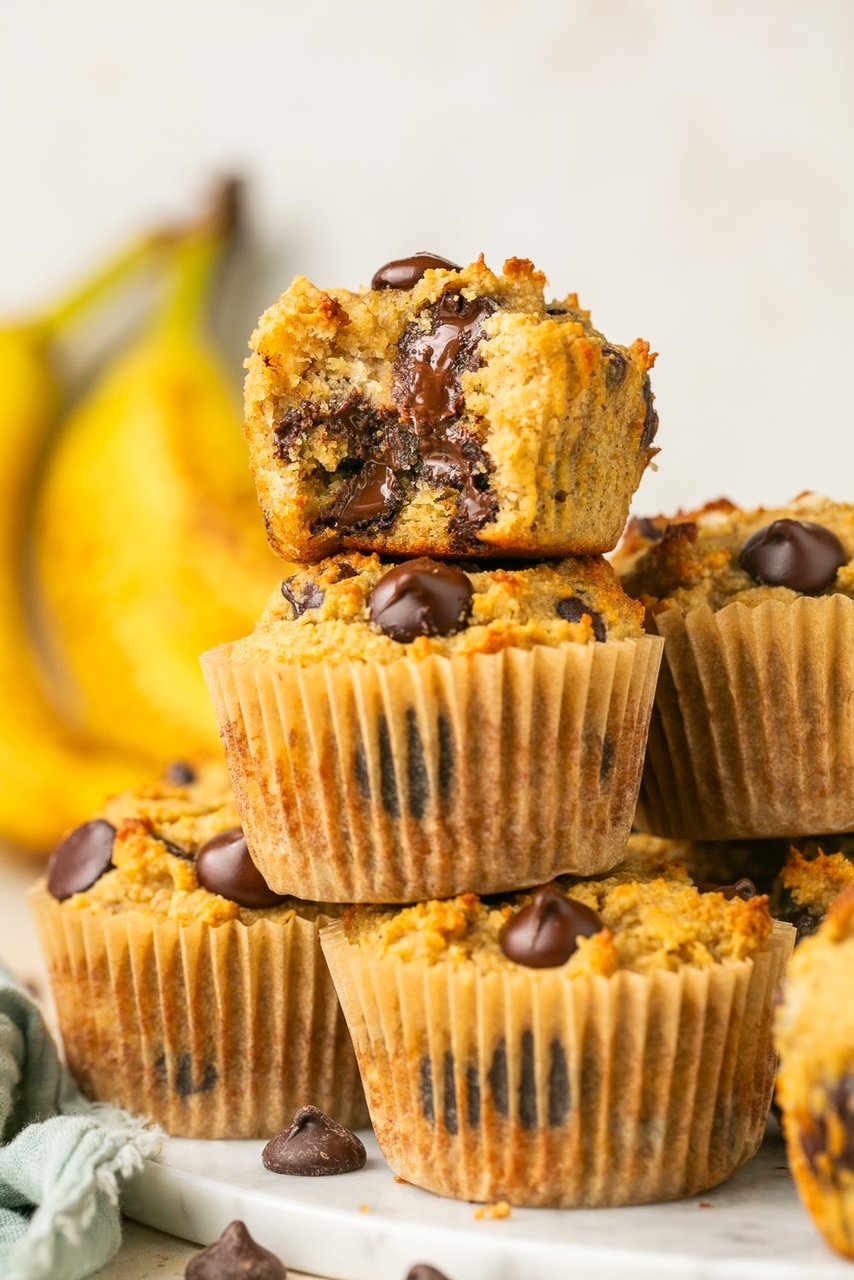 Healthy Banana Chocolate Chip Muffins Gluten Free Paleo - gmedia