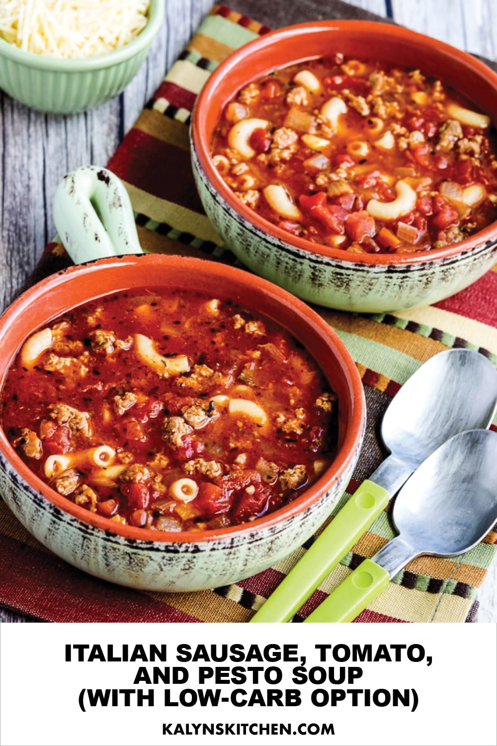 Italian Sausage Tomato and Pesto Soup Fbd - gmedia