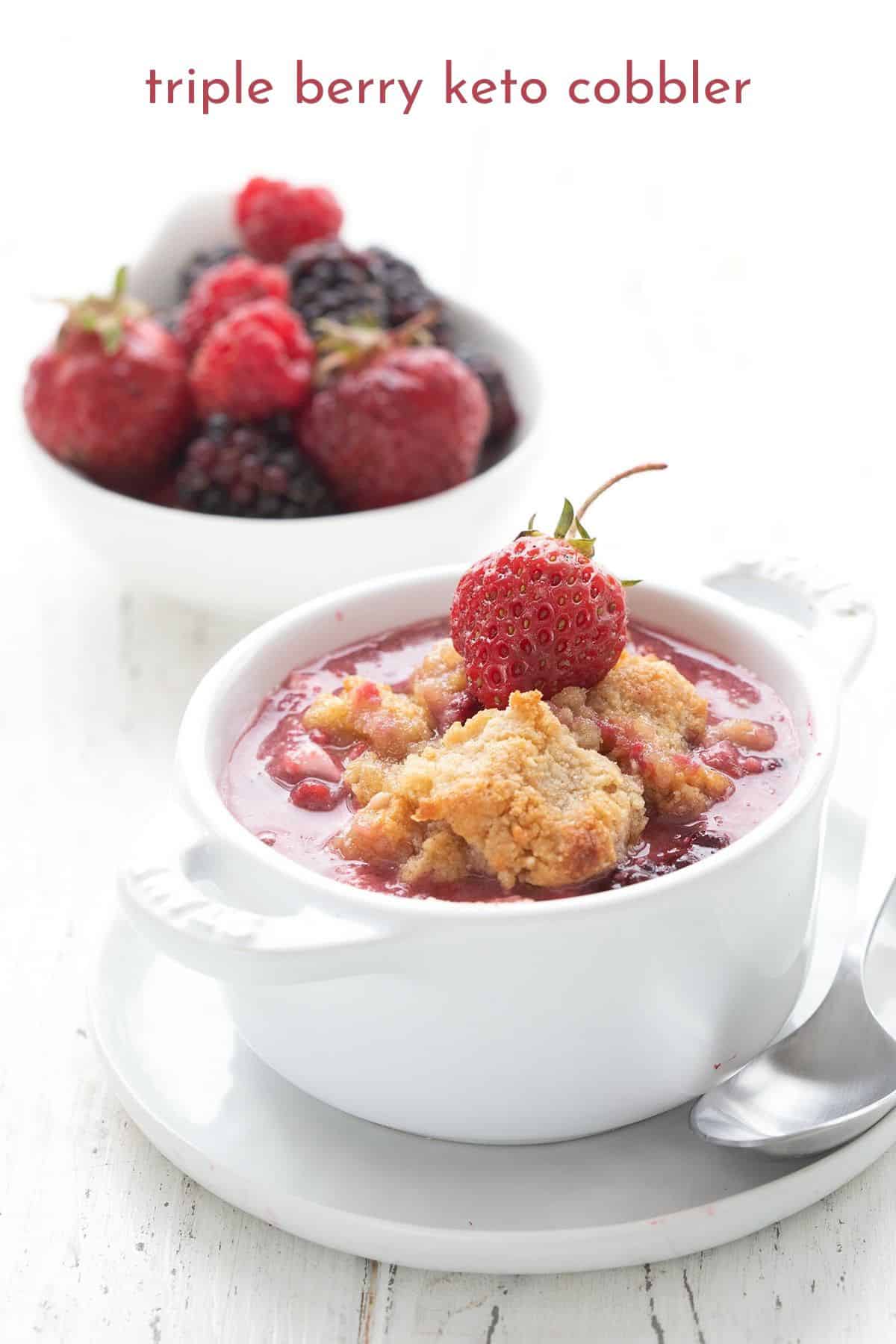 Triple Berry Keto Cobbler - gmedia