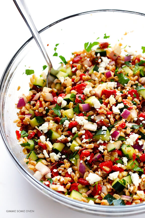 Mediterranean Farro Salad - gmedia
