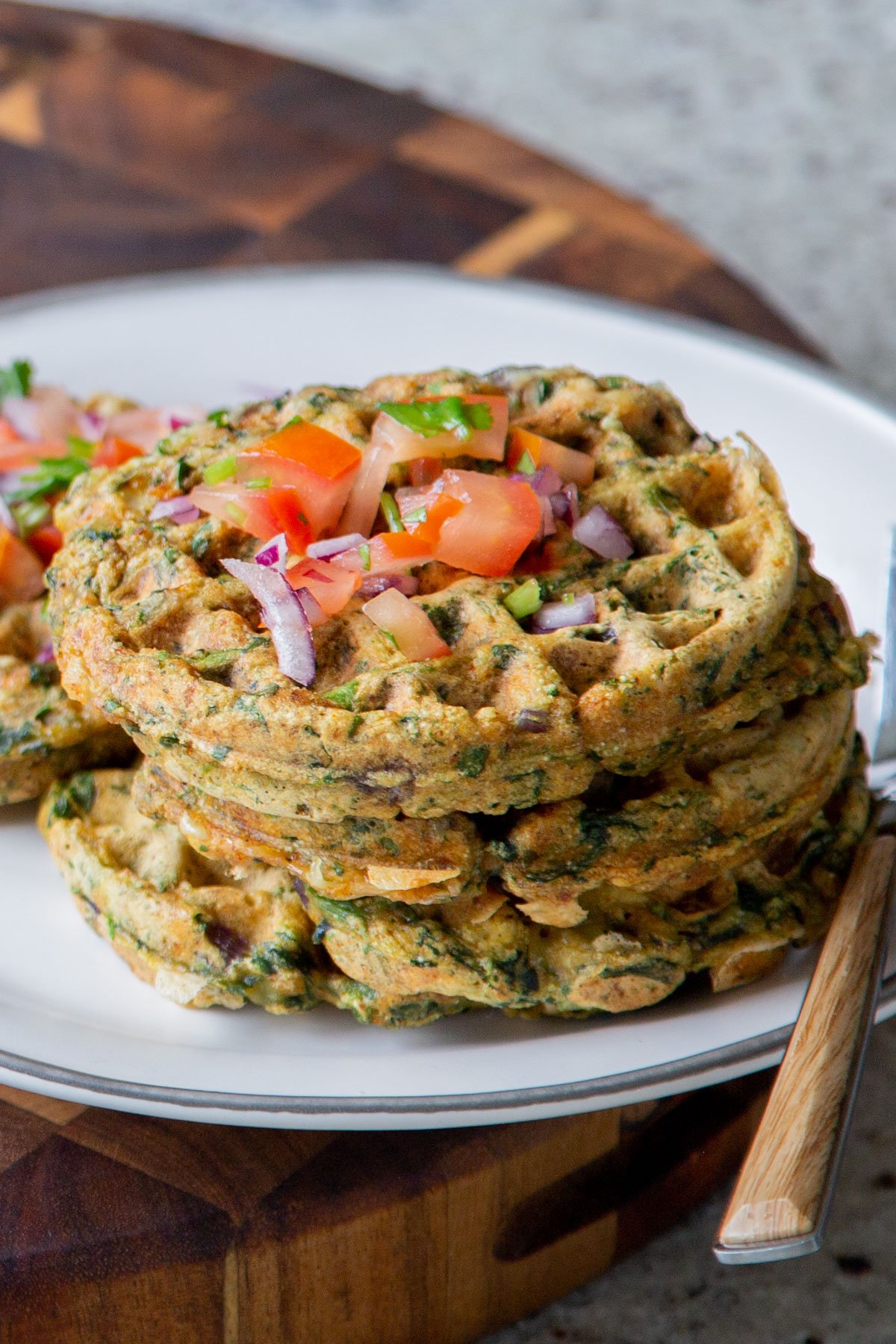 Spinach Waffles Vegan Palak Paneer Waffles - gmedia