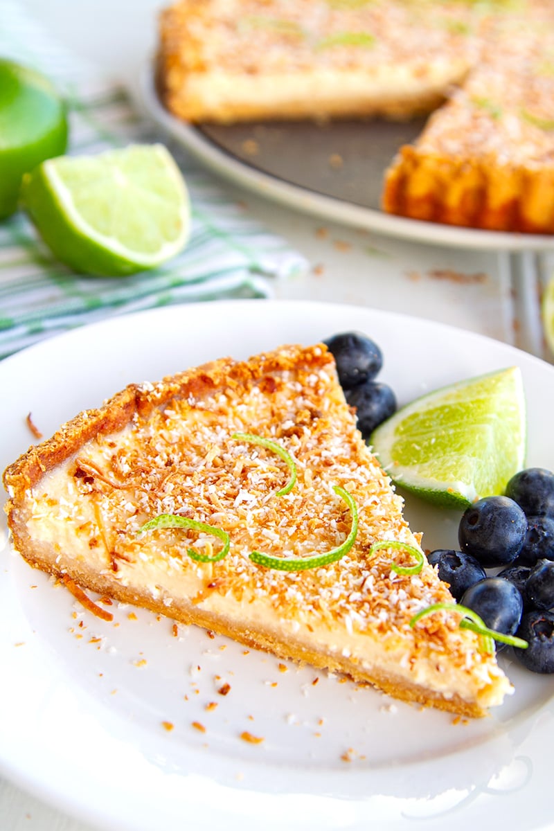 Lime Coconut Tart Paleo Gluten Free Low Carb - gmedia