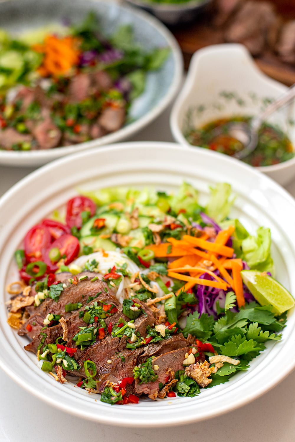 Crying Tiger Beef Rice Noodle Salad Bowl - gmedia