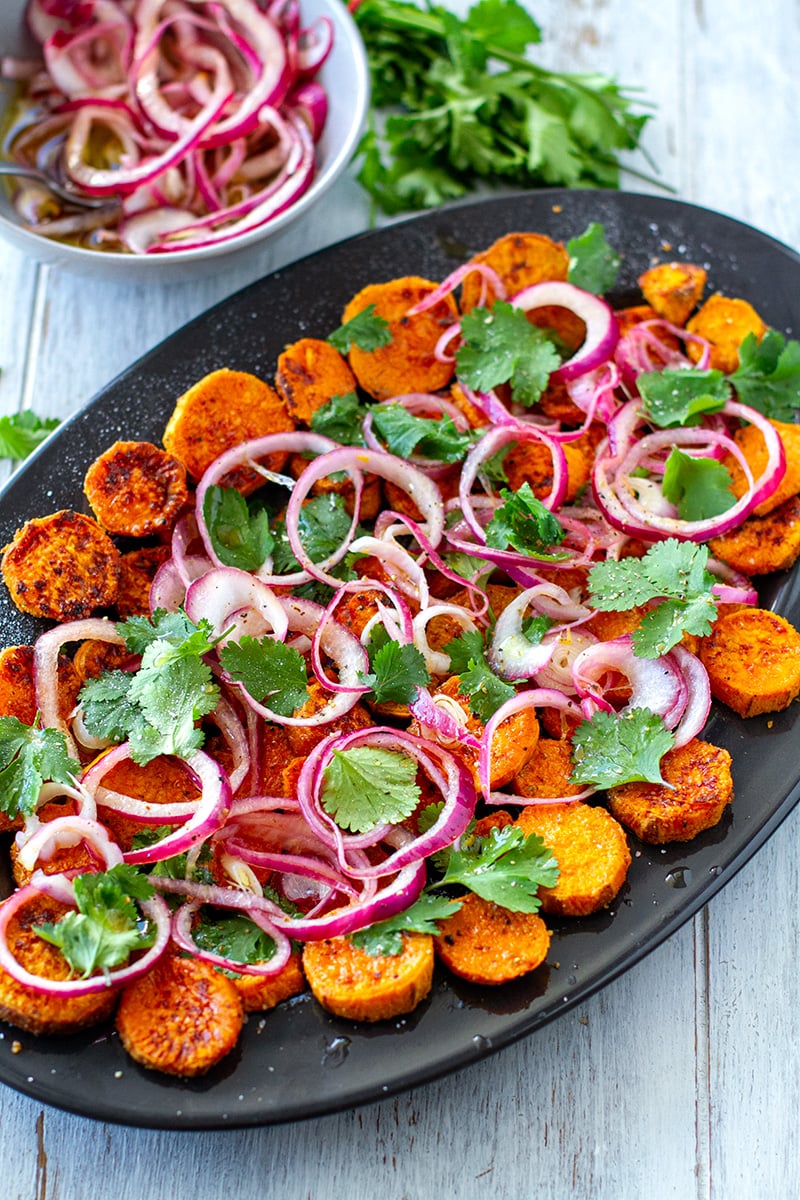 Sweet Potato Salad With Pickled Onions Coriander - gmedia