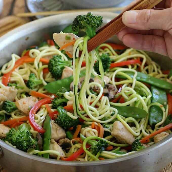 Stir fry with zoodles