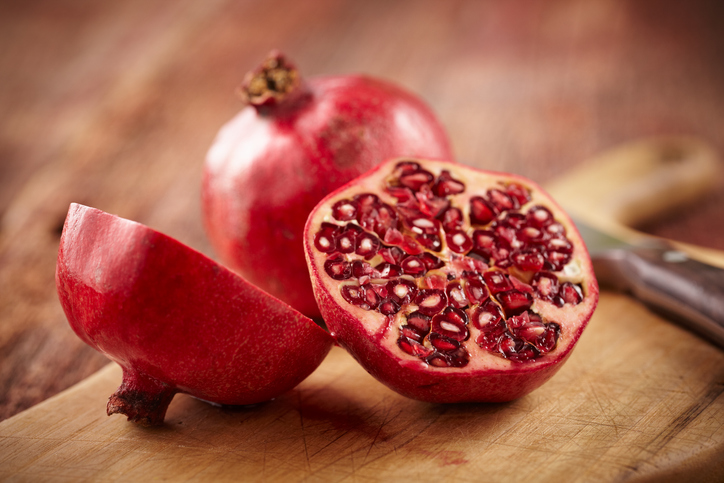 Cut and Whole Pomegranate | Healthiest Fruits