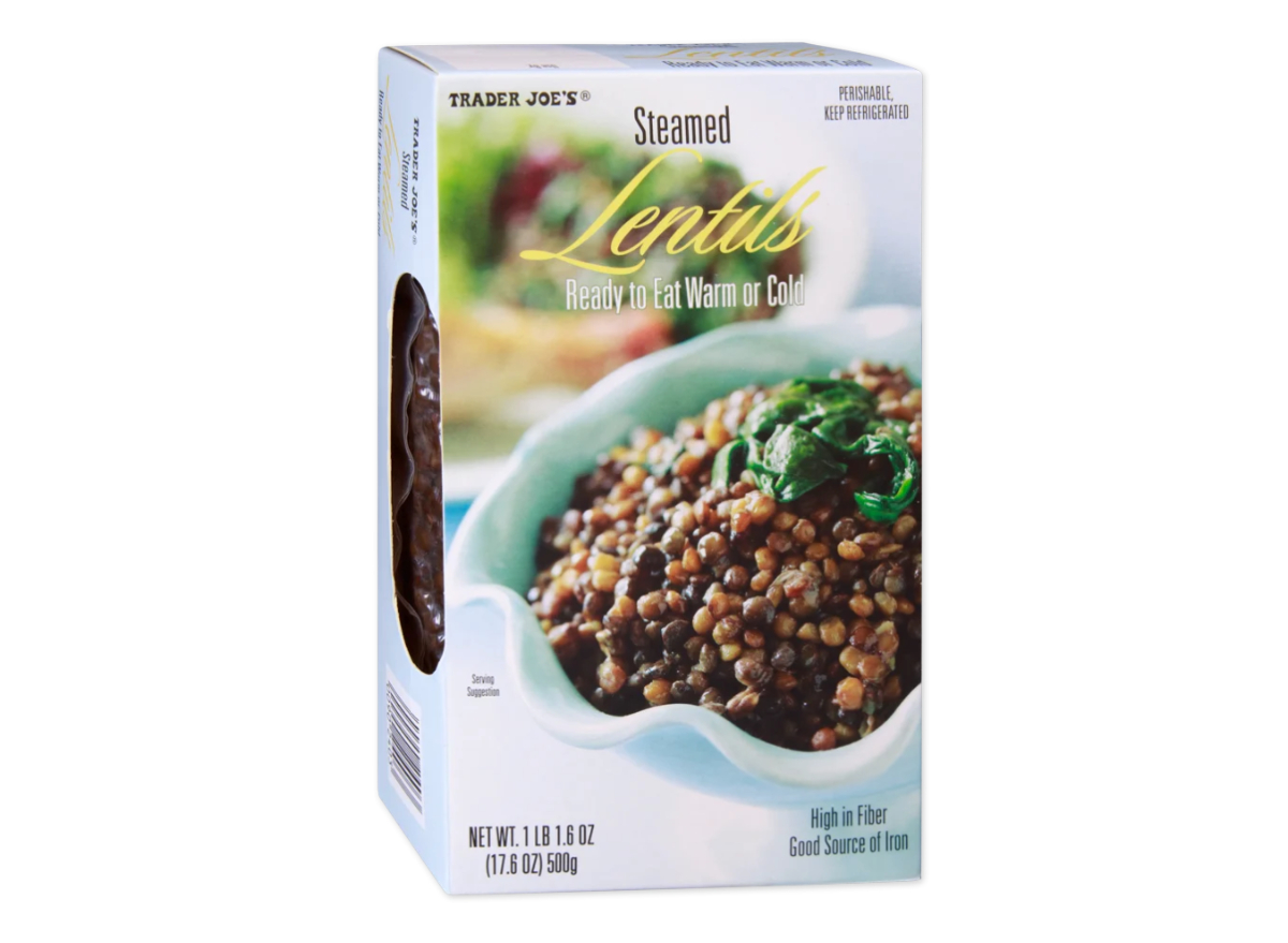 steamed lentils