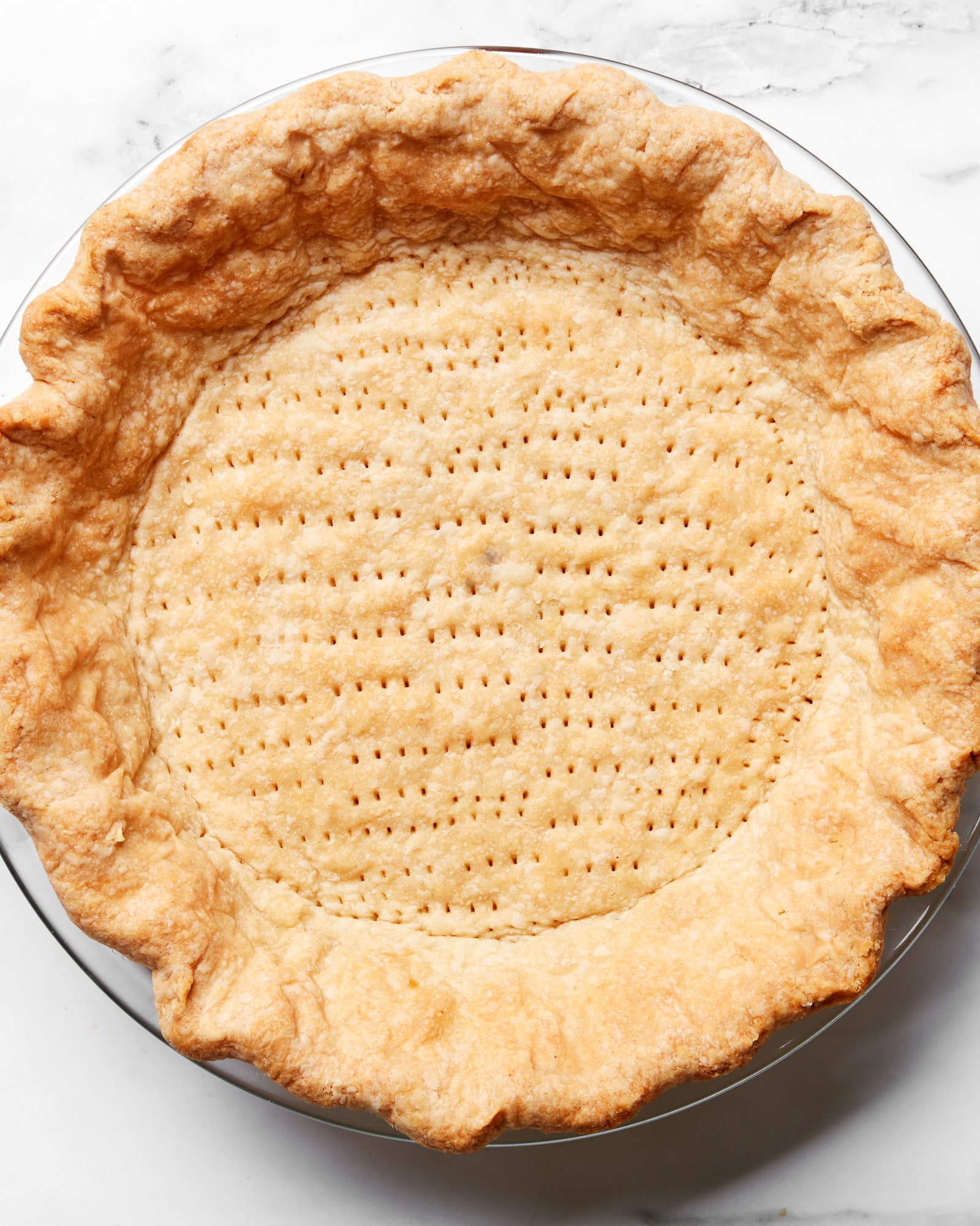 A pie crust made with vegan butter