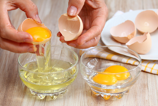 Egg Whites Separating from Yolks | High Protein Low Calorie Foods