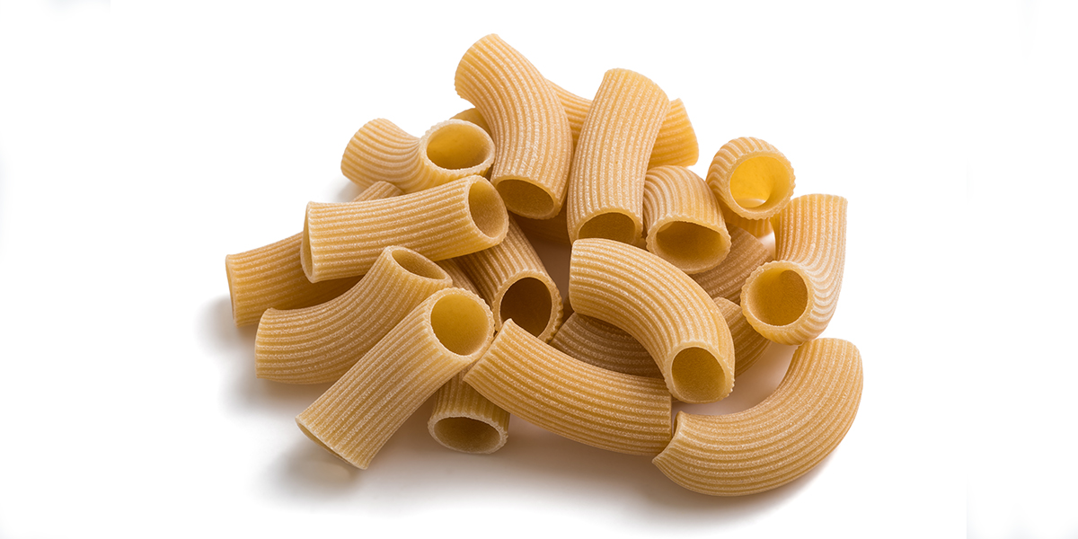 Isolated Rigatoni Pasta | How to Eat More Protein