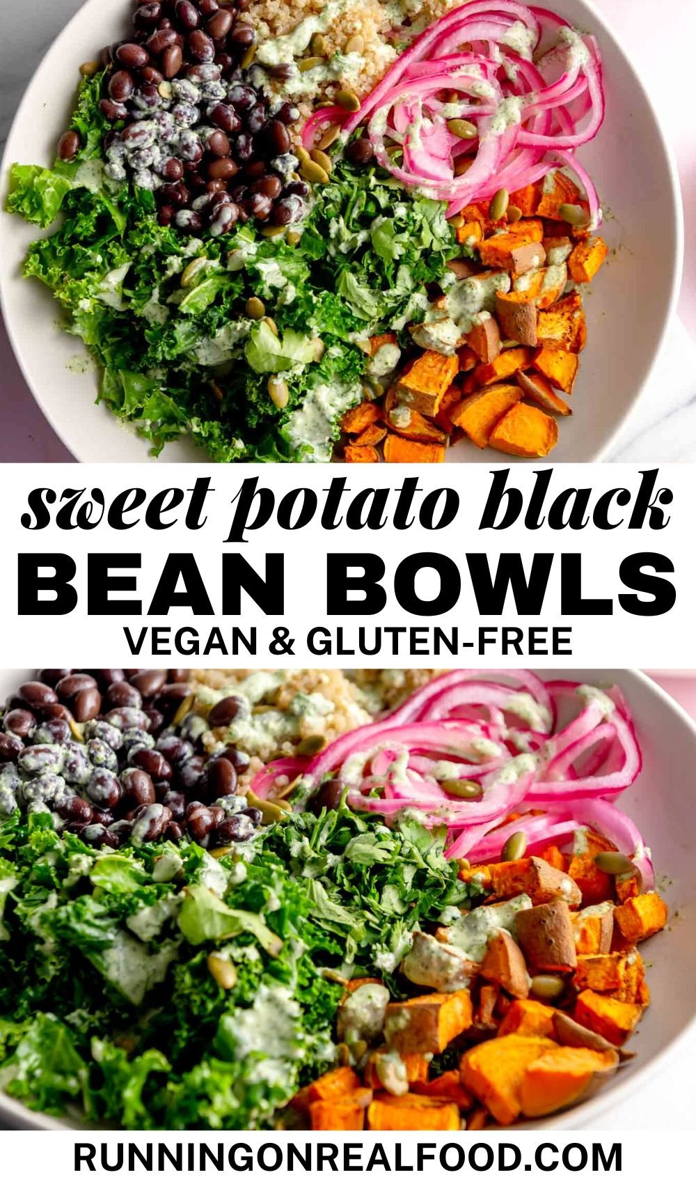 Sweet Potato Black Bean Quinoa Bowl Pin
