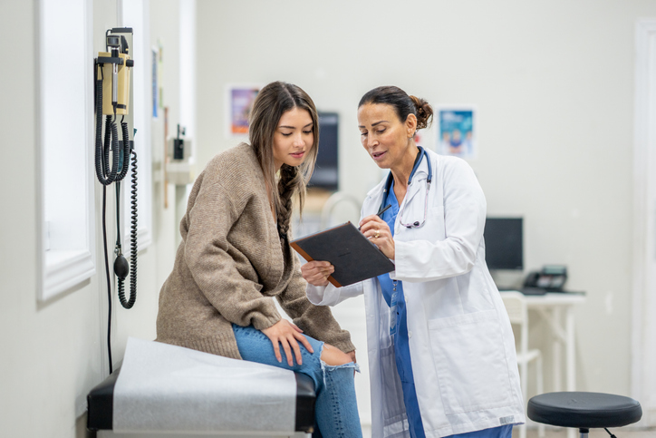 Woman Consults with doctor | ozempic and exercise