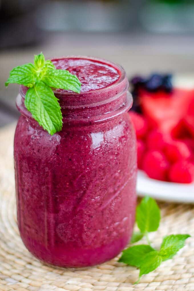 Watermelon berry smoothie