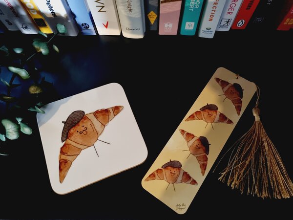 Arty Bee Designs Bookmark and Coaster