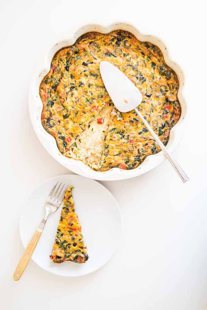 This easy Bacon and Olive Quiche is Keto and Paleo. And this keto paleo quiche recipe perfect for brunch, lunch, or dinner!