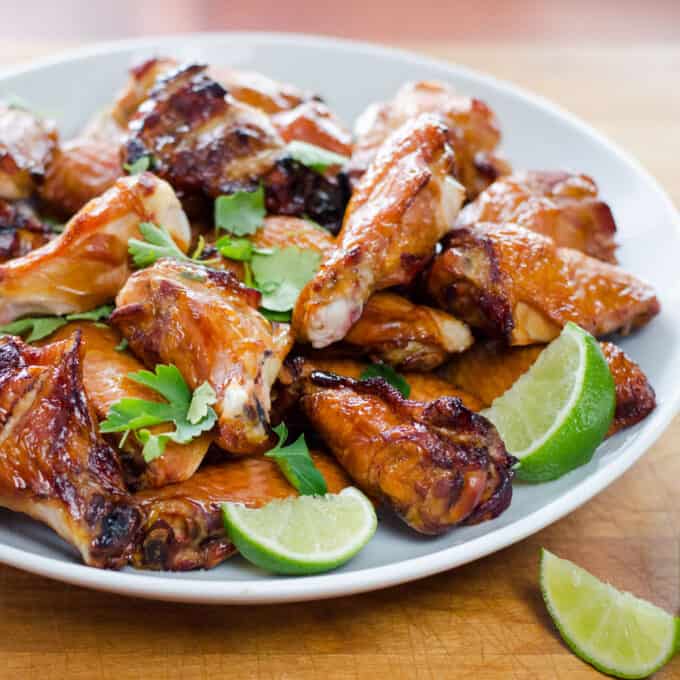 Crispy smoked chicken wings