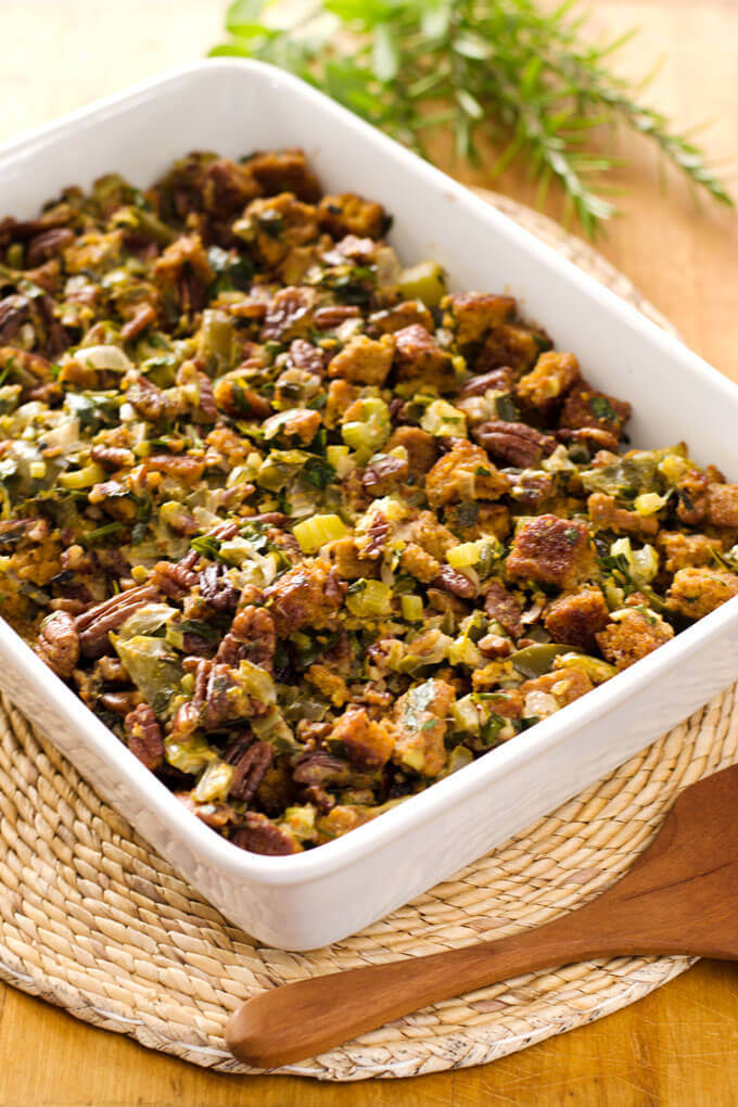 Gluten-free cornbread stuffing