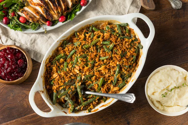 holiday foods. Green bean casserole