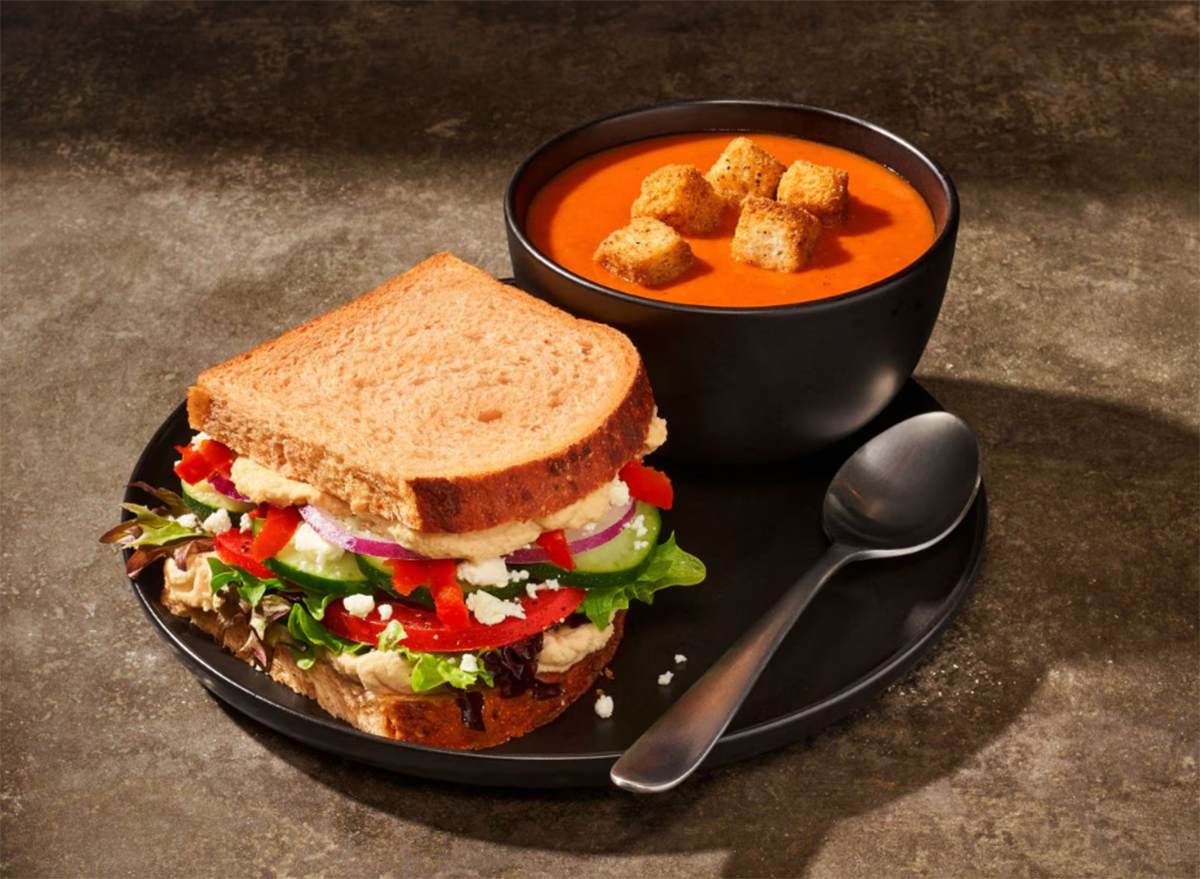 Mediterranean Veggie & Creamy Tomato Soup